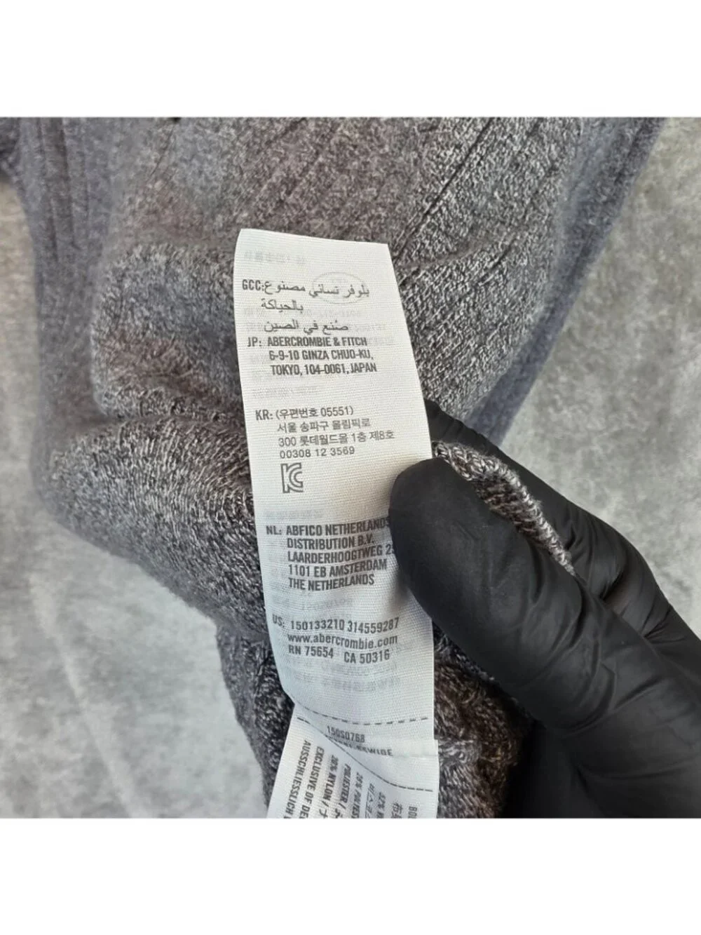 Abercrombie & Fitch Sweater Womens XS Gray V Neck Long Sleeve Knit Pullover Top